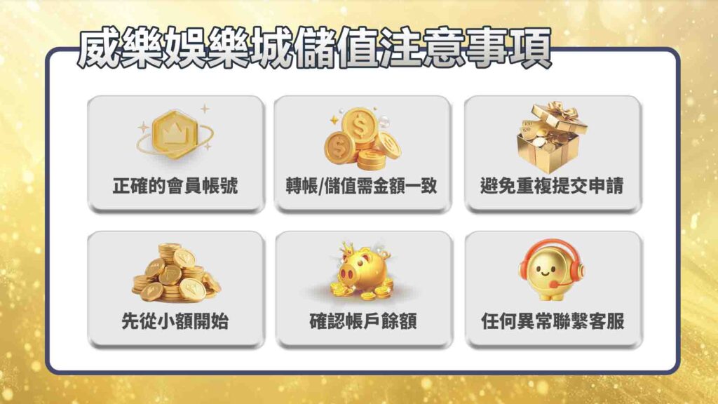 威樂娛樂城儲值的注意事項